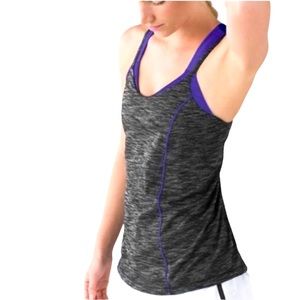 Lululemon Run for Gold top tank with bra. Size 6. Excellent condition No flaws.